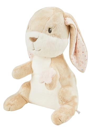 Sterntaler Kuscheltier XL Hase Hanni - Plüschtier aus weichem Flauschstoff - Baby & Kinder Spielzeug mit Langen Schlappohren & Blümchen - treuer Begleiter zum Kuscheln & Spielen, Hellbraun von Sterntaler